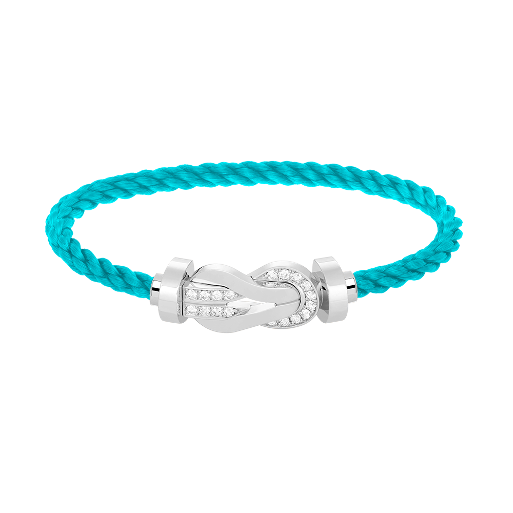 ¡®Lume Jewelry¡¯CHANCE LARGE 8 FIGURE BUCKLE HALF DIAMOND BRACELET SILVER