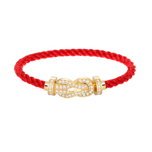 ¡®Lume Jewelry¡¯CHANCE LARGE 8 FIGURE BUCKLE FULLDIAMOND BRACELET GOLD