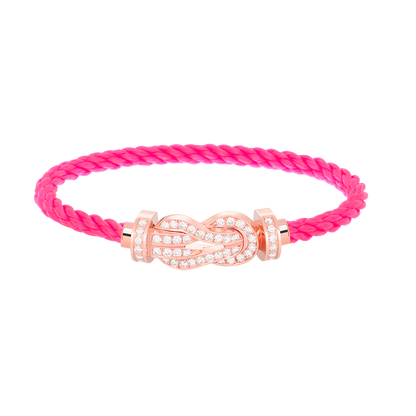 ¡®Lume Jewelry¡¯CHANCE LARGE 8 FIGURE BUCKLE FULL DIAMOND BRACELET ROSE GOLD