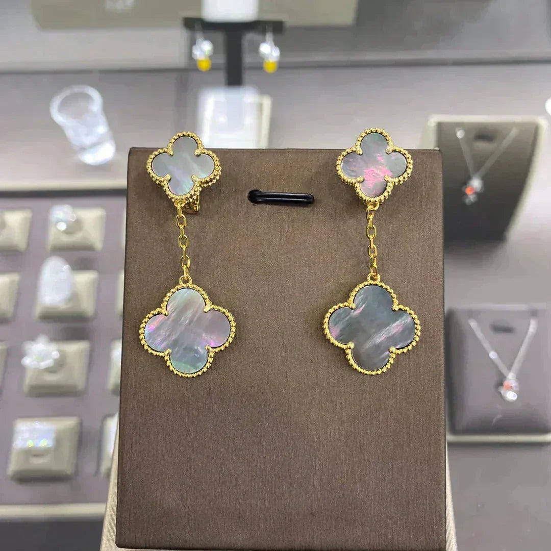 ¡®Lume Jewelry¡¯CLOVER 2 MOTIFS  EARRINGS (MULTIPLE CHOICESC
