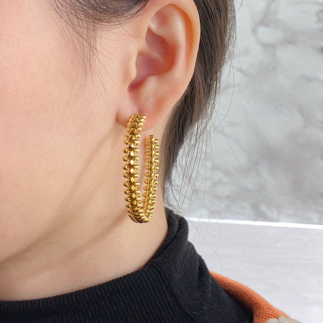 ¡®Lume Jewelry¡¯CLASH HOOP EARRINGS