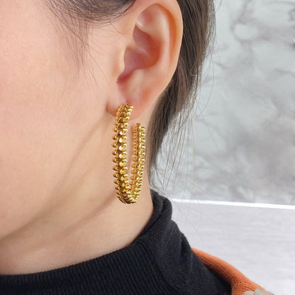 ¡®Lume Jewelry¡¯CLASH HOOP EARRINGS