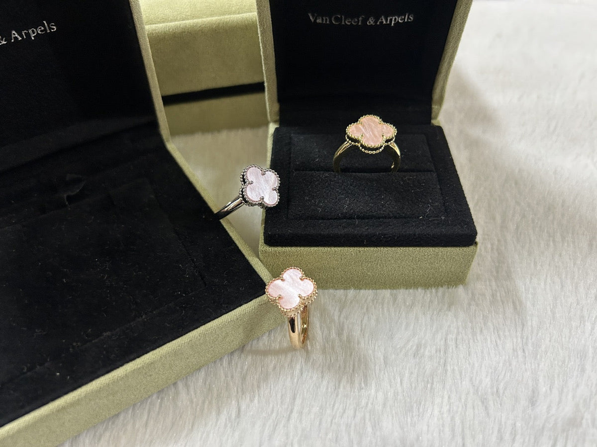 [Lume Jewelry]Pink Clover Ring