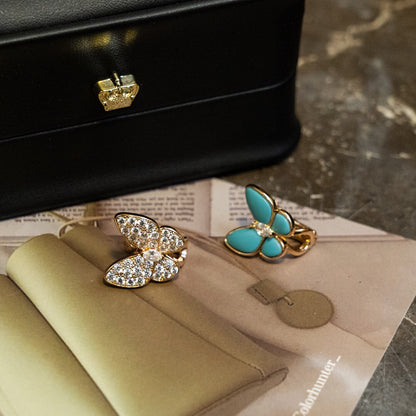 ¡®Lume Jewelry¡¯Asymmetrical Butterfly Earclips