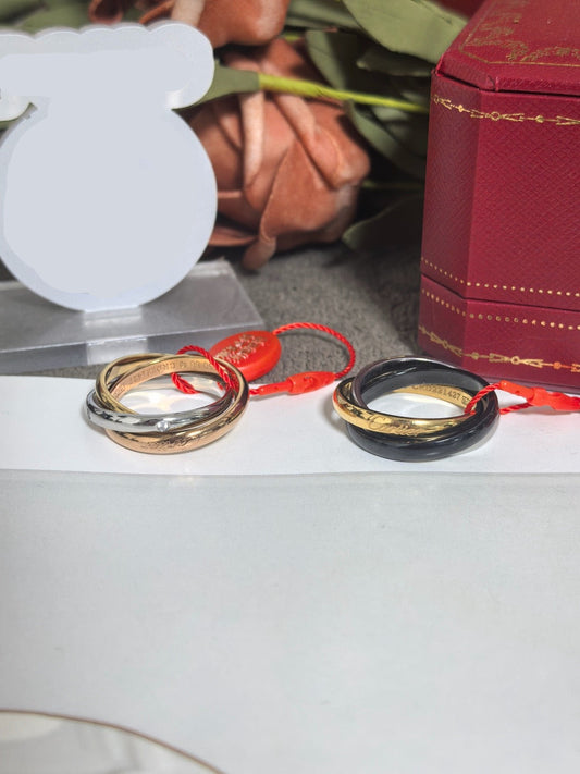 [Lume Jewelry]TRINITY RING GOLD PINK GOLD SILVER