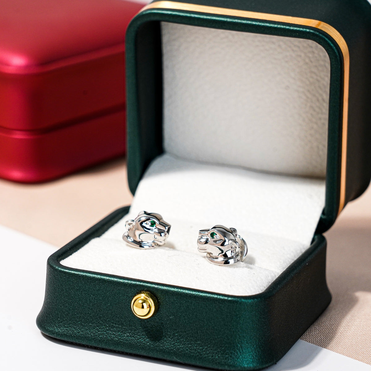 ¡®Lume Jewelry¡¯Polished Panther‑Head Earrings
