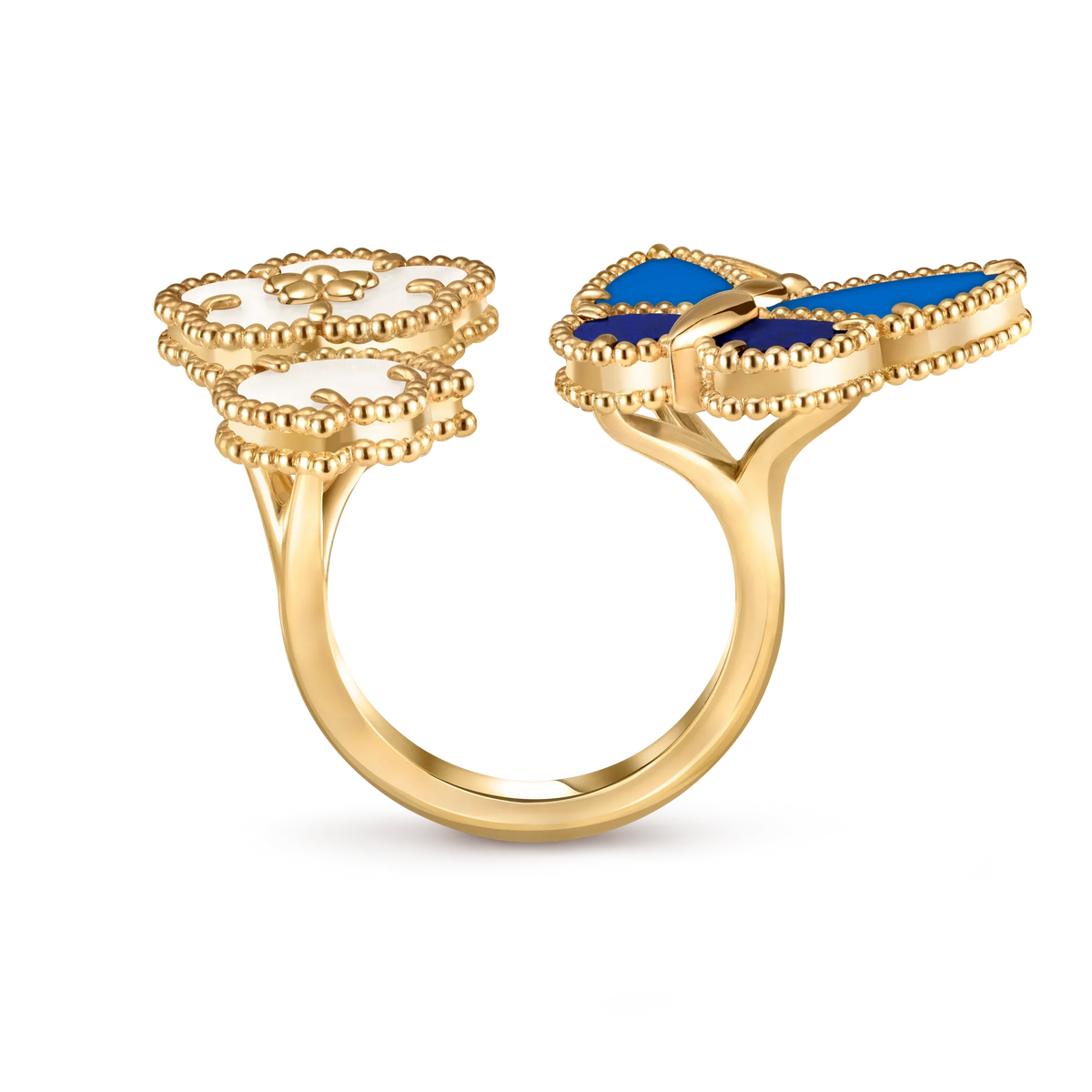 [Lume Jewelry] 2026 NEW MODEL SPRING LUCKY 3 MOTIF GOLD RING