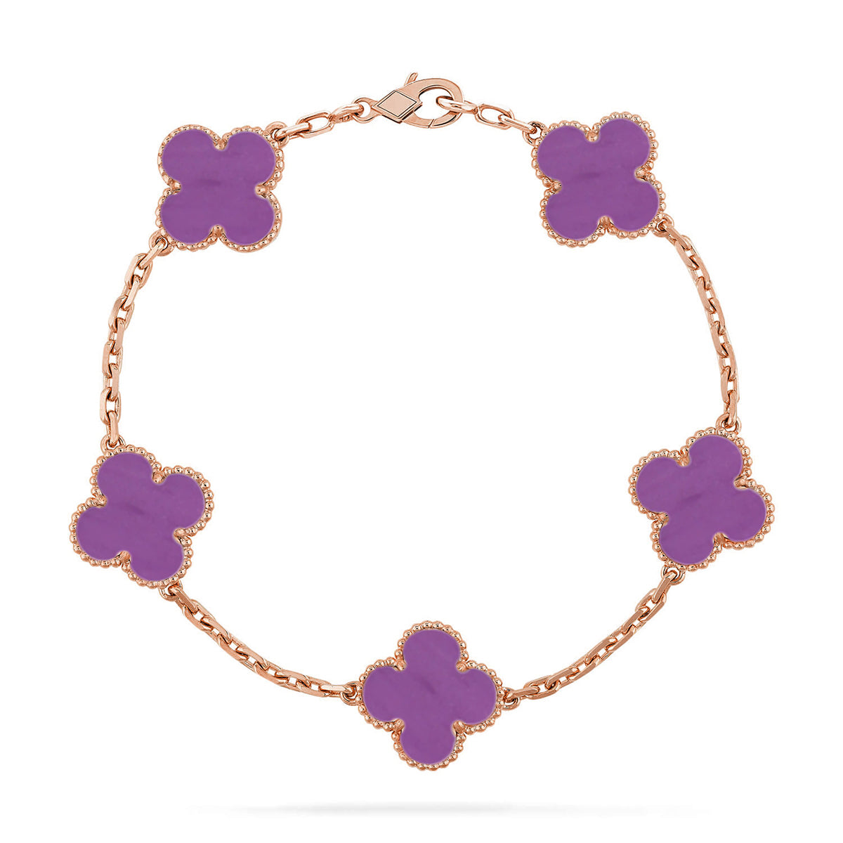 [Lume Jewelry]New  CLOVER 5 MOTIF VIOLET BRACELET COLLECTION