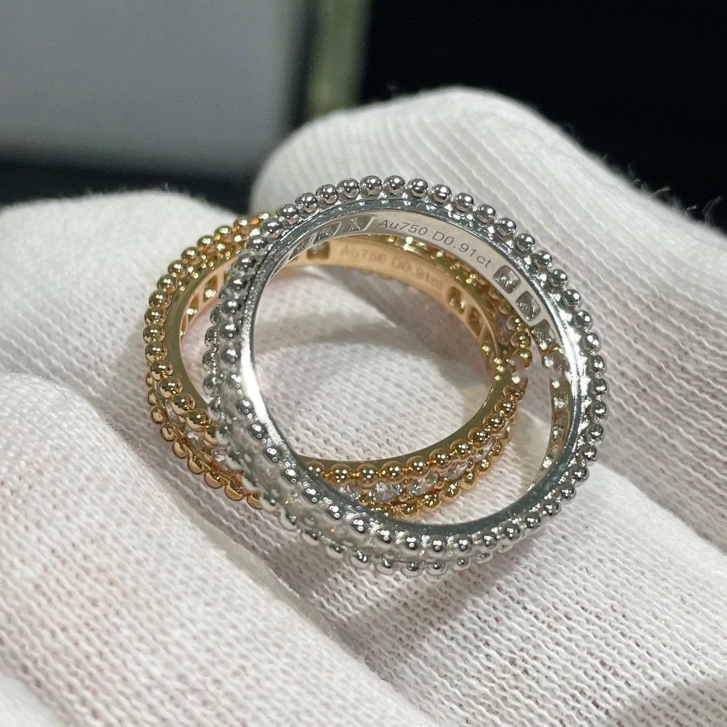 ¡®Lume Jewelry¡¯PERLEE DIAMOND ROSE GOLD RING