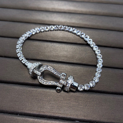 ¡®Lume Jewelry¡¯FORCE  HORSESHOE  DIAMOND TENNIS BRACELET