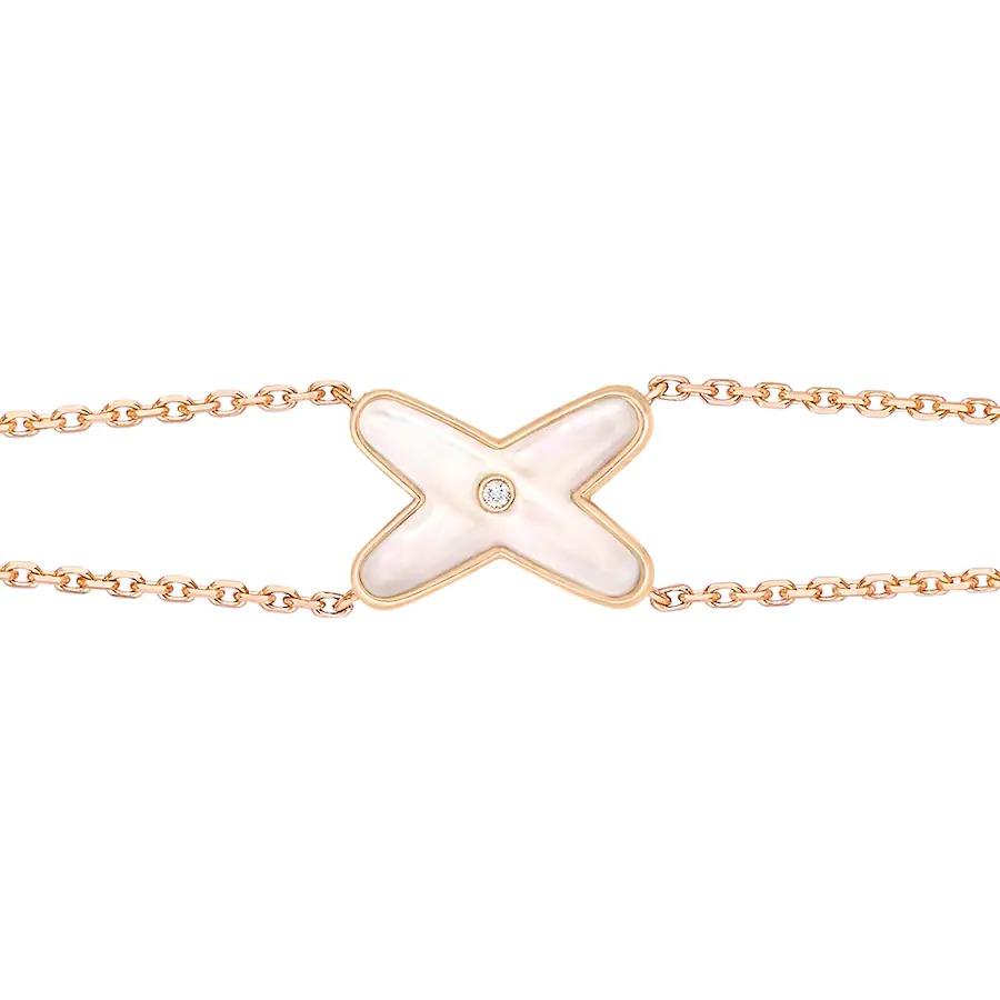 ¡®Lume Jewelry¡¯JEUX BRACELET WHITE MOP PINK GOLD 1 DIAMOND