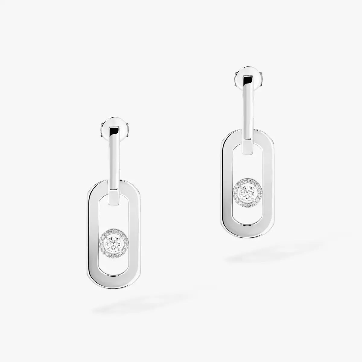 [Lume Jewelry]So Move XL Diamond Pendant Earrings