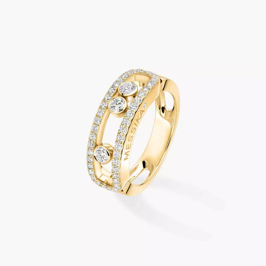 [Lume Jewelry] Move Gold Diamond Pave_ Ring