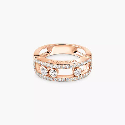 [Lume Jewelry] Move Gold Diamond Pave_ Ring