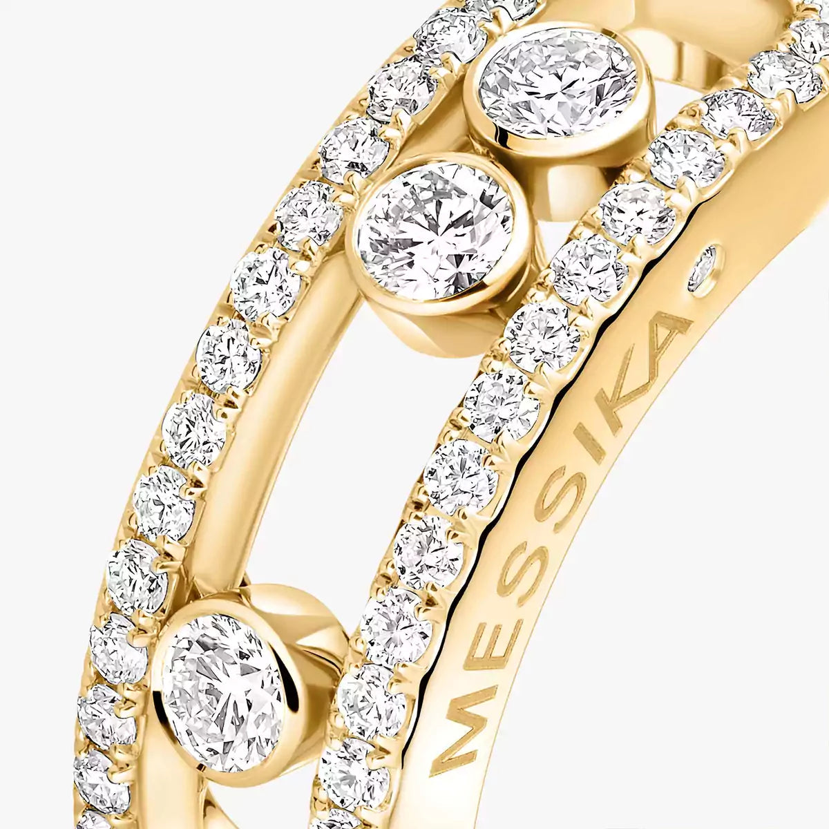 [Lume Jewelry] Move Gold Diamond Pave_ Ring