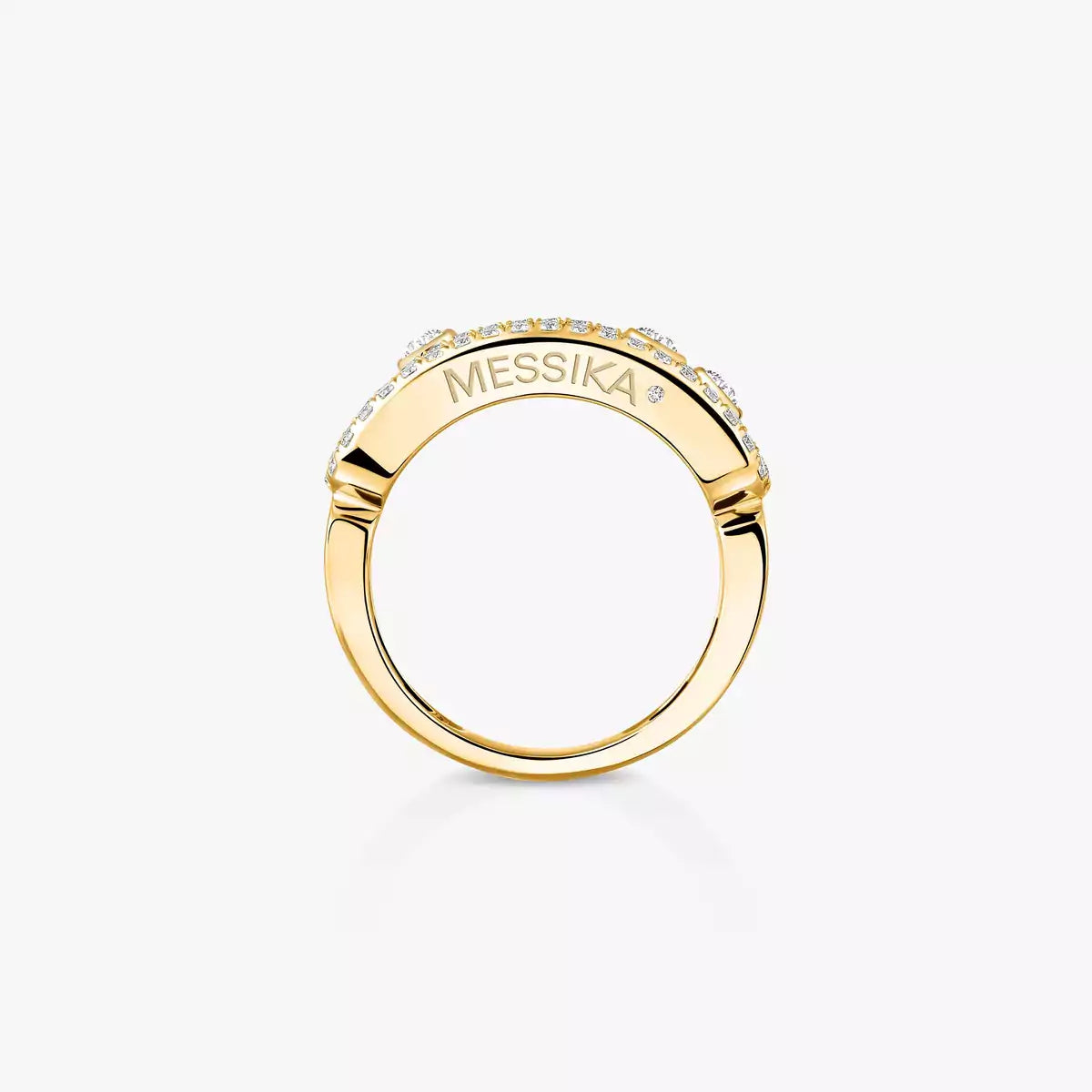 [Lume Jewelry] Move Gold Diamond Pave_ Ring