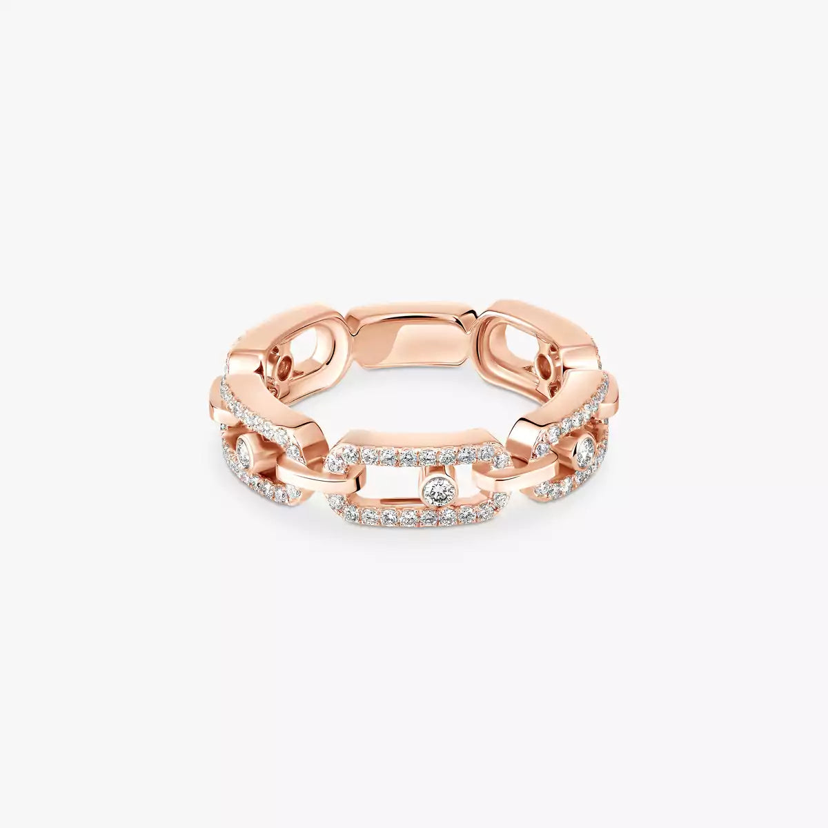 [Lume Jewelry]Move Link Pave_-Set Diamond Ring