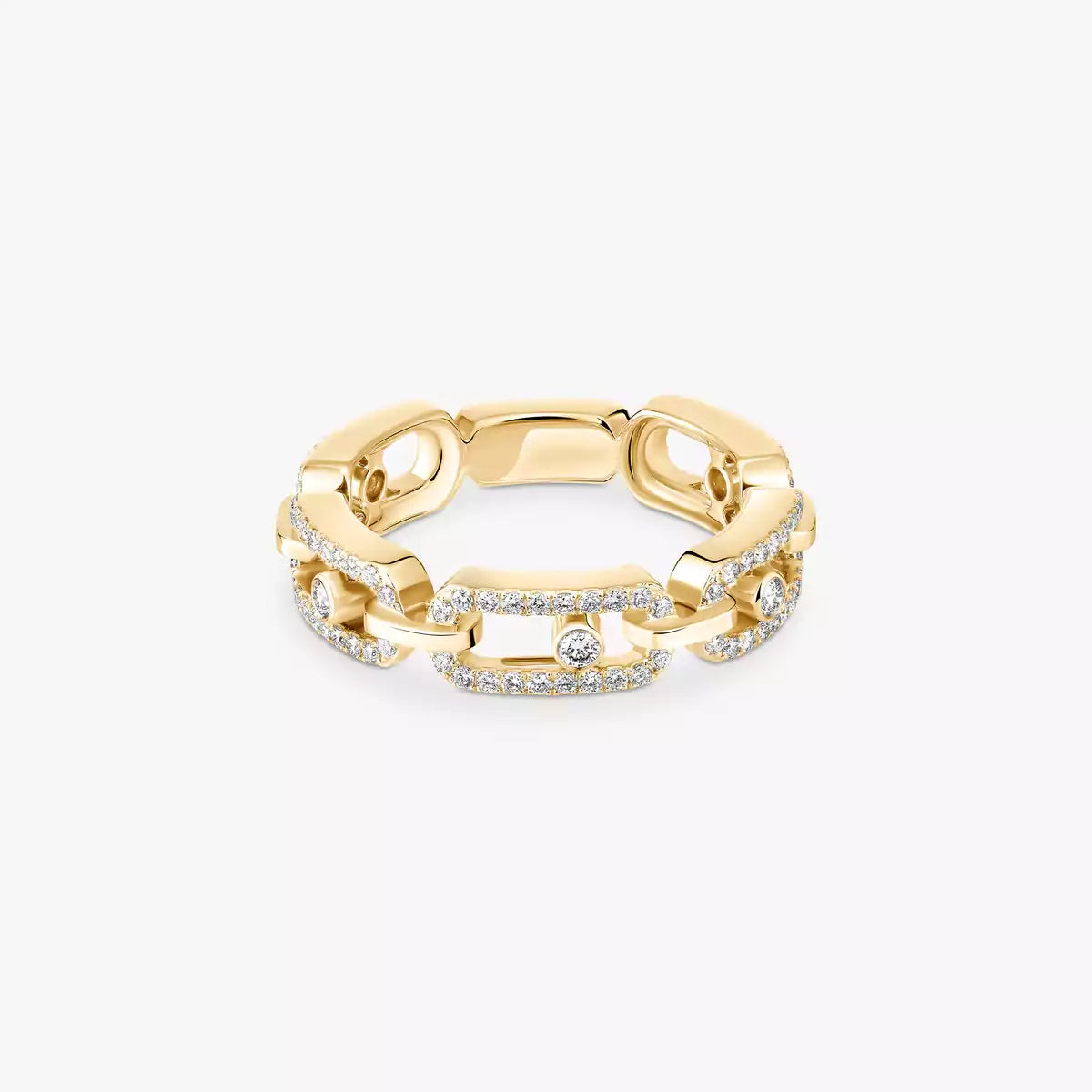 [Lume Jewelry]Move Link Pave_-Set Diamond Ring