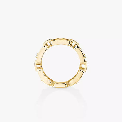 [Lume Jewelry]Move Link Pave_-Set Diamond Ring