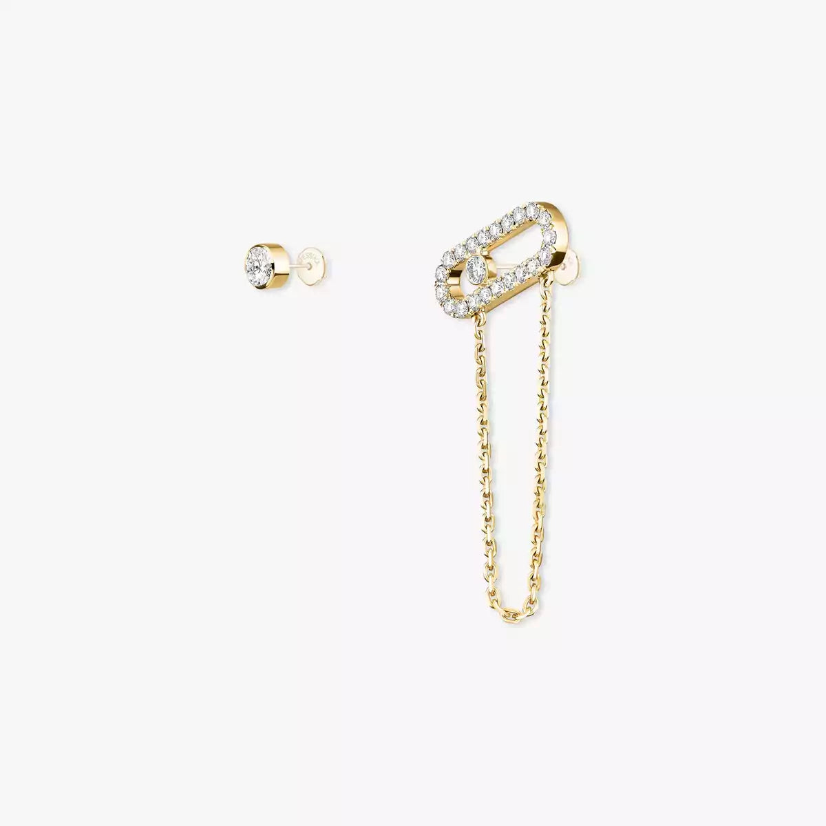 [Lume jewelry]Move Uno Diamond Earrings