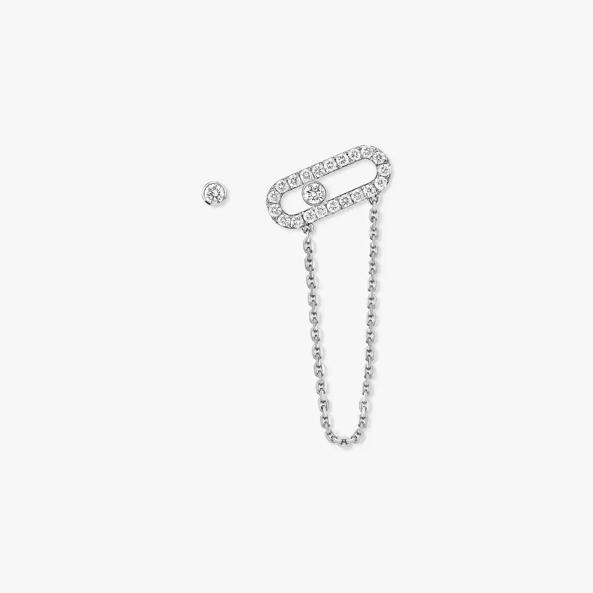 [Lume jewelry]Move Uno Diamond Earrings