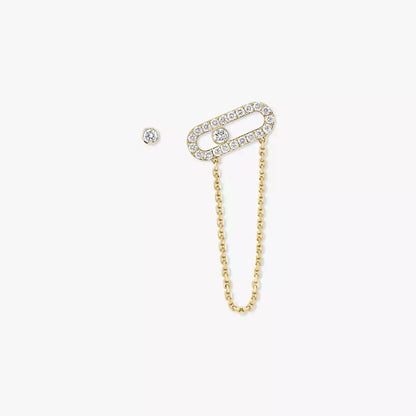 [Lume jewelry]Move Uno Diamond Earrings