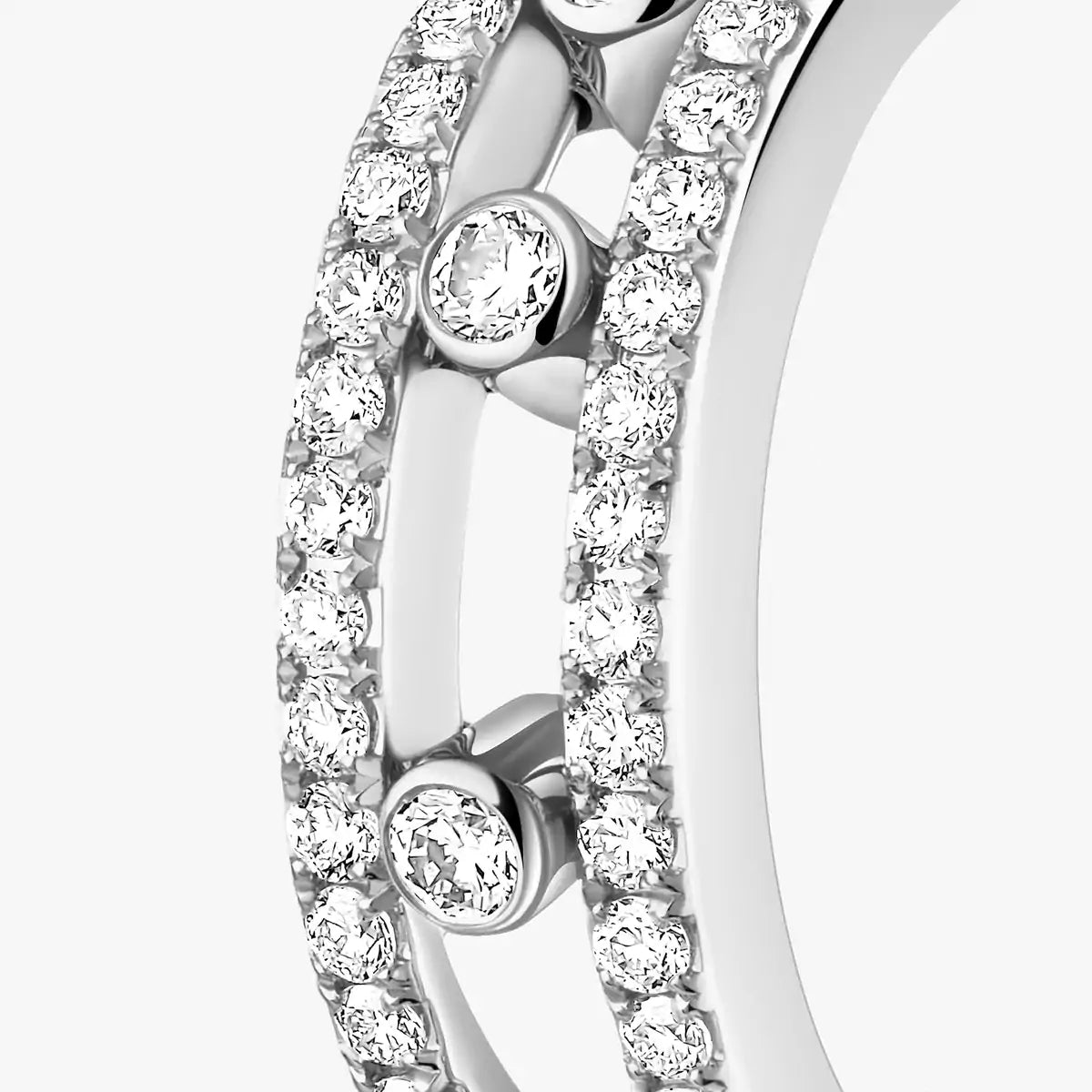 [Lume Jewelry]Diamond Pave_ Hoop Earrings Move