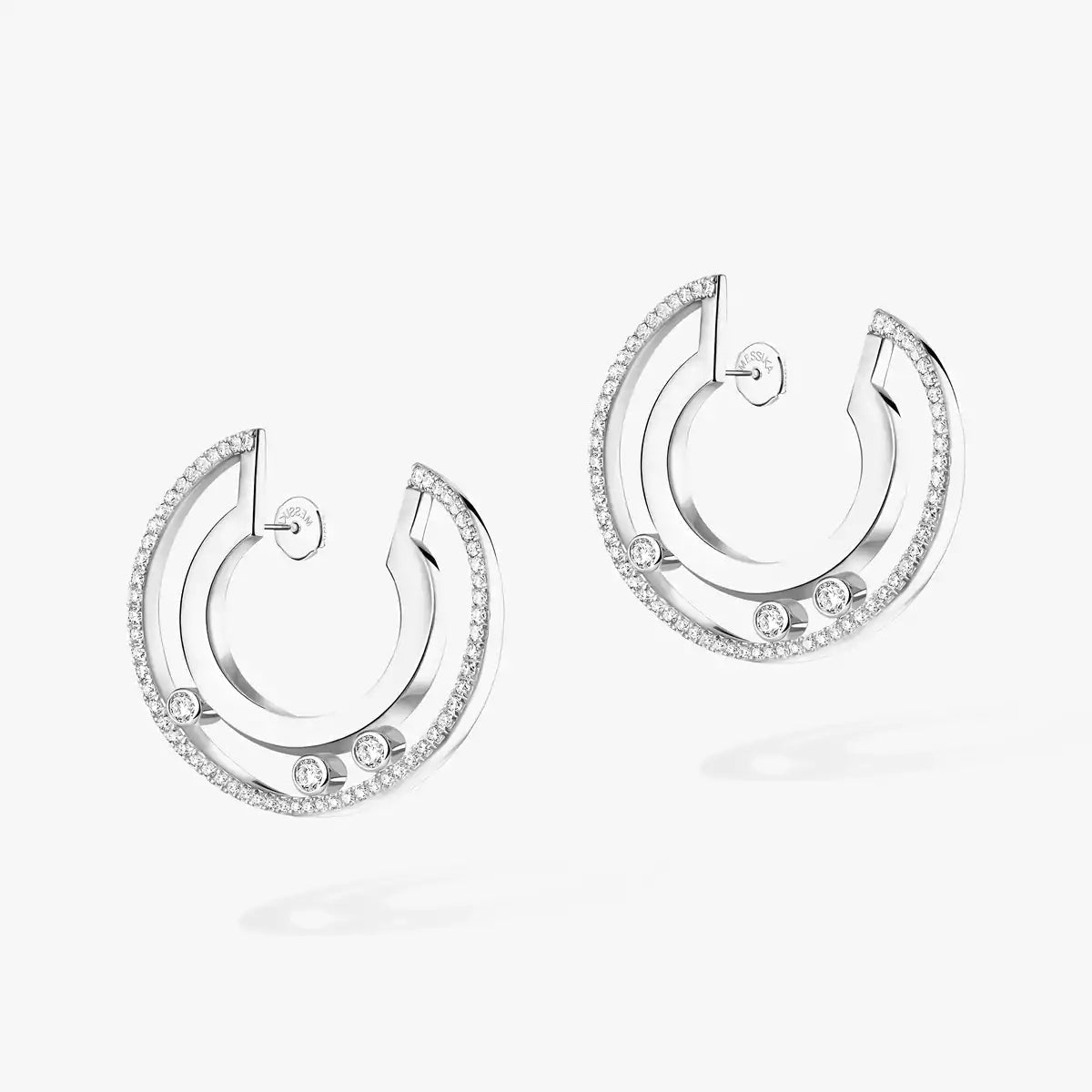 [Lume Jewelry]Move Romane Small Diamond Hoop Earrings