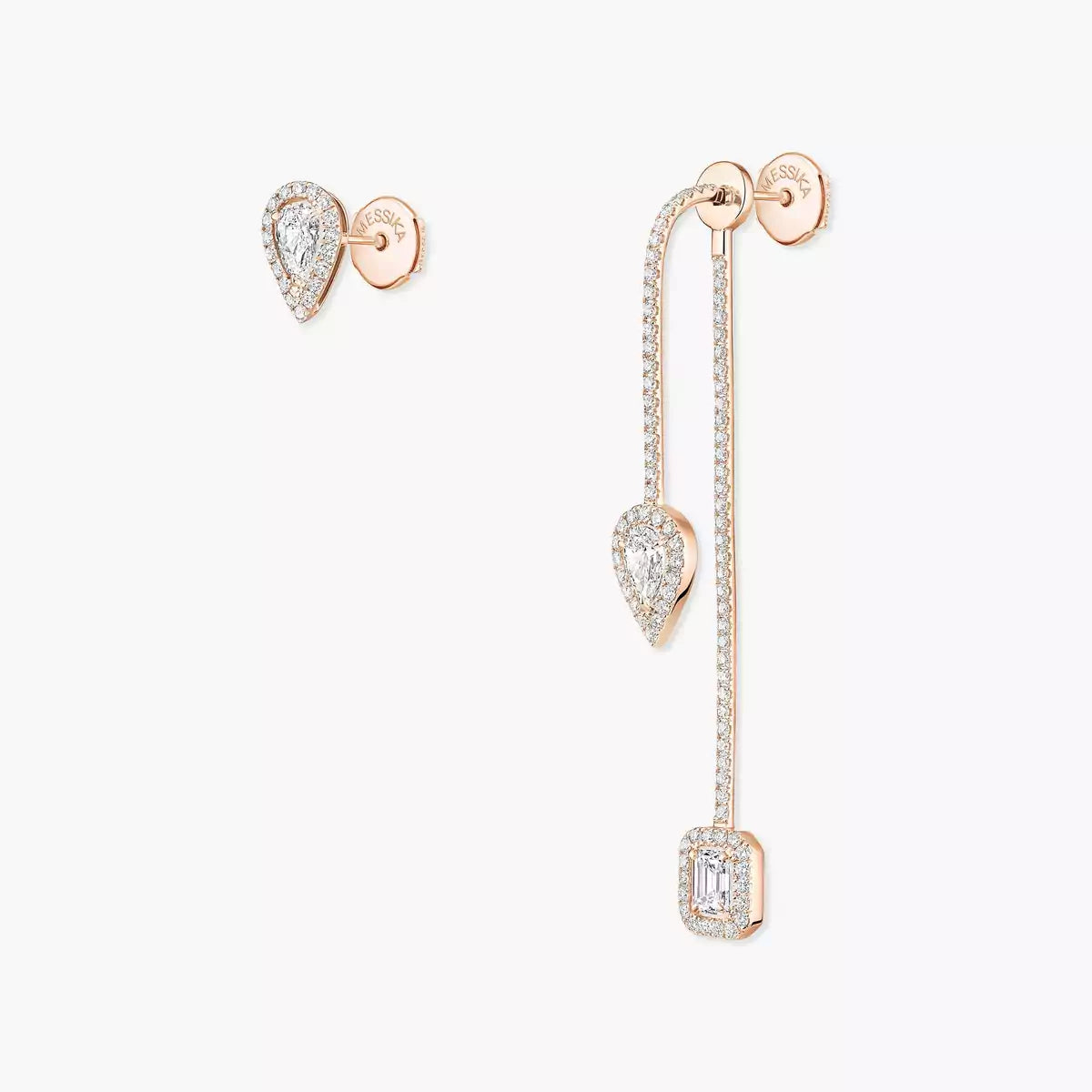 [Lume Jewelry]Diamond Drop Earrings My Twin