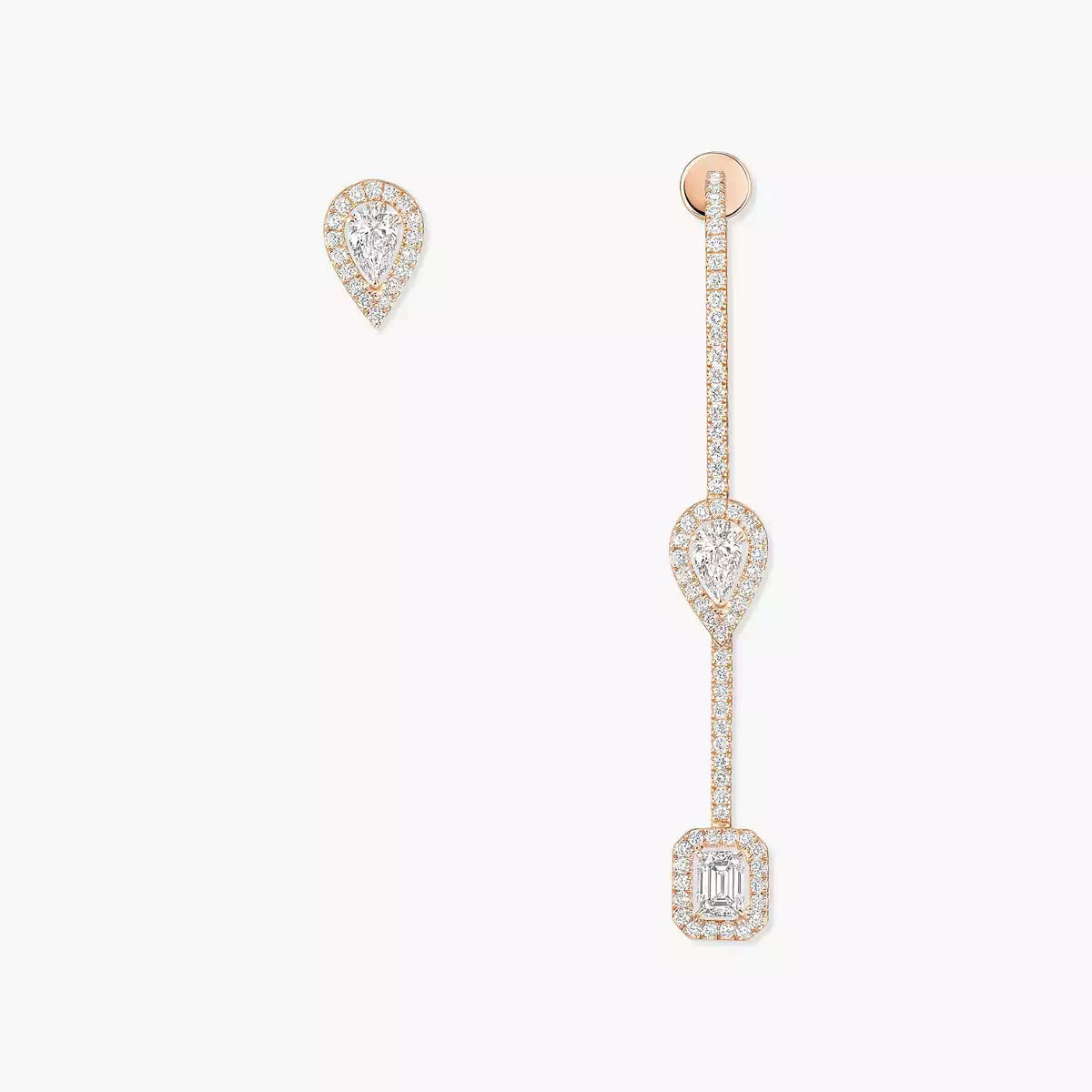 [Lume Jewelry]Diamond Drop Earrings My Twin