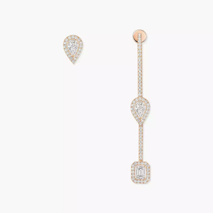 [Lume Jewelry]Diamond Drop Earrings My Twin