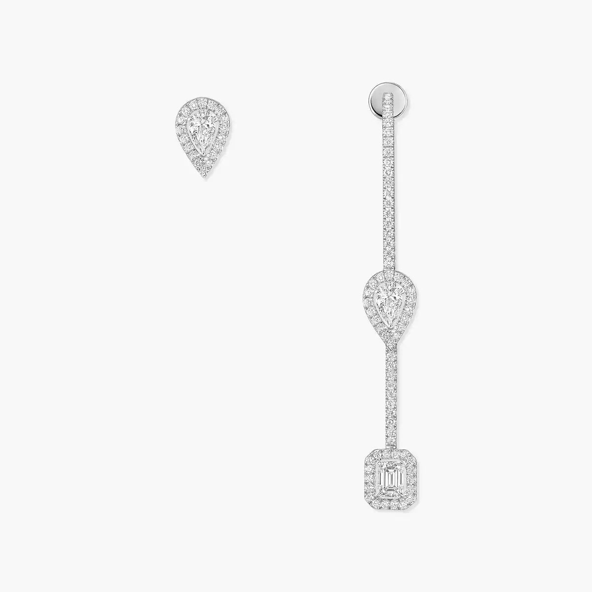 [Lume Jewelry]Diamond Drop Earrings My Twin