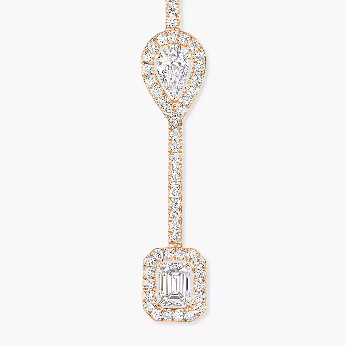 [Lume Jewelry]Diamond Drop Earrings My Twin
