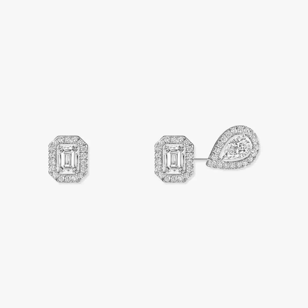 [Lume Jewelry]Diamond Earrings 0,10ct My Twin 1+2