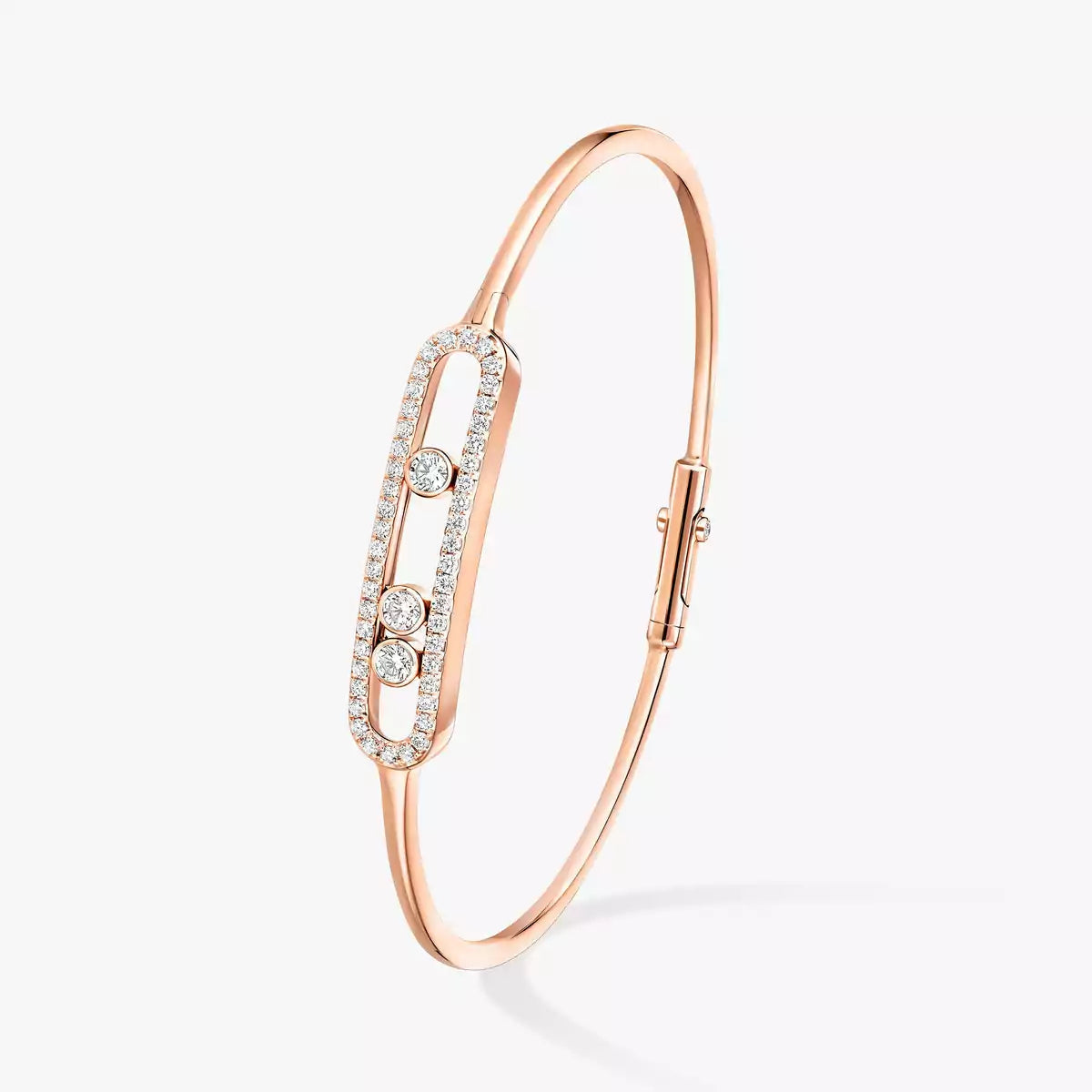 [Lume Jewelry]Move Pavé Diamond Bangle Bracelet M