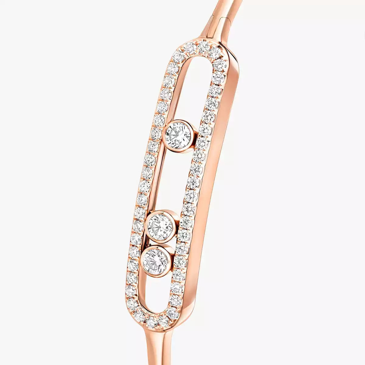 [Lume Jewelry]Move Pavé Diamond Bangle Bracelet M