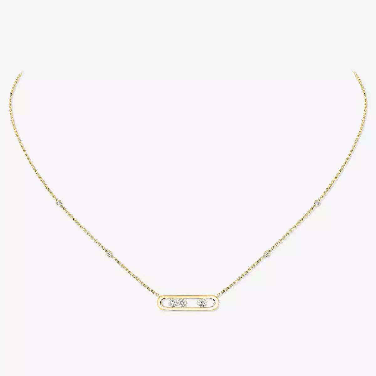 [Lume Jewelry] Baby Move Gold Diamond Necklace
