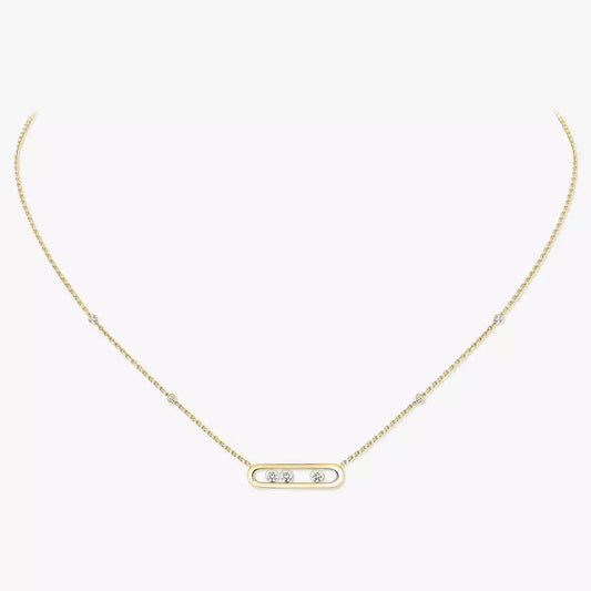 [Lume Jewelry] Baby Move Gold Diamond Necklace