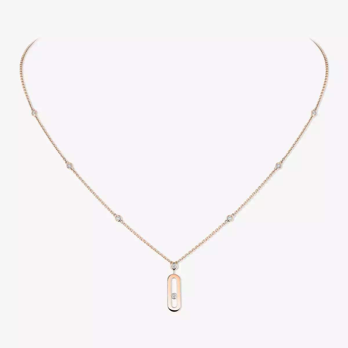 [Lume Jewelry] Move Uno Gold Diamond Long Necklace