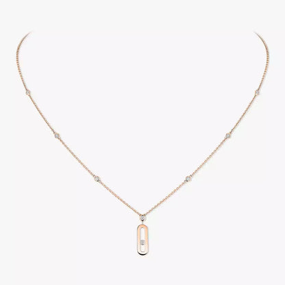 [Lume Jewelry] Move Uno Gold Diamond Long Necklace