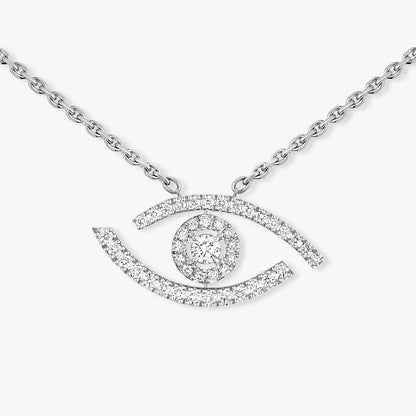 [Lume Jewelry]Pave_ Diamond Necklace Lucky Eye