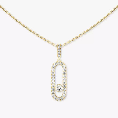 [Lume Jewelry]Move Uno Diamond Necklace in Rose Gold