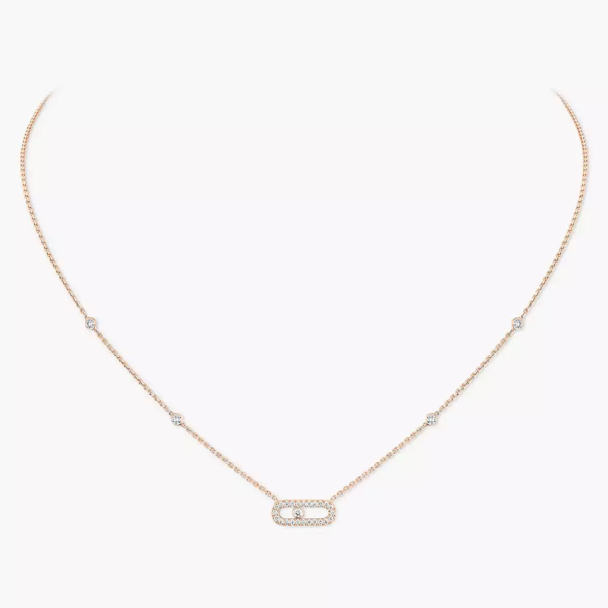[Lume Jewelry]Diamond Necklace Move Uno