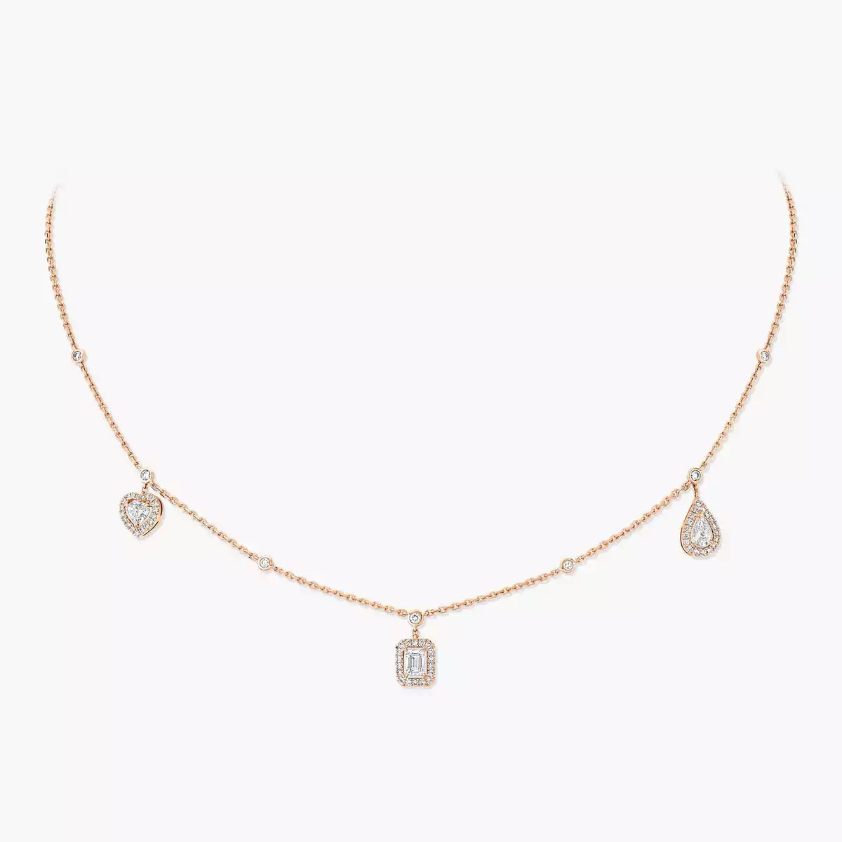 [Lume Jewelry]My Twin Diamond Necklace in Silver