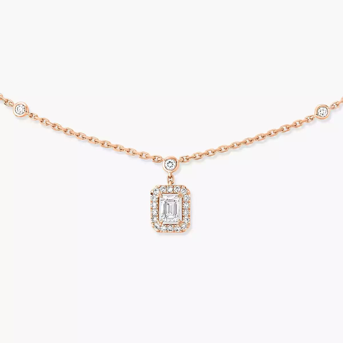 [Lume Jewelry]My Twin Diamond Necklace in Silver