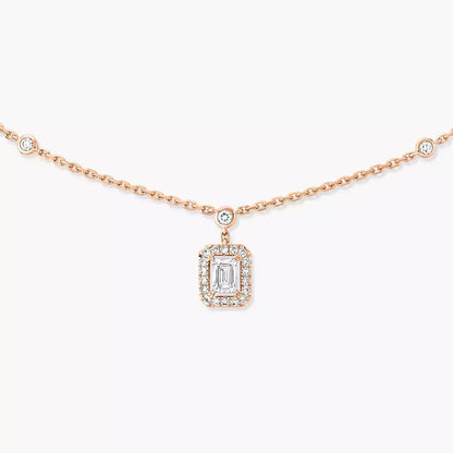 [Lume Jewelry]My Twin Diamond Necklace in Silver