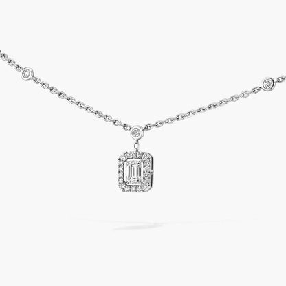 [Lume Jewelry]My Twin Diamond Necklace in Silver