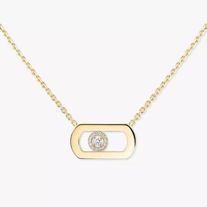 [Lume Jewelry]So Move Diamond Necklace in Gold
