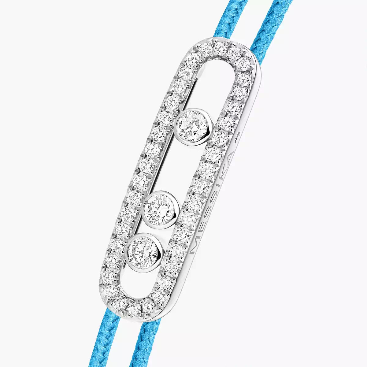 [Lume Jewelry]Care(Medium-3.5mm) pink cord pavé bracelet