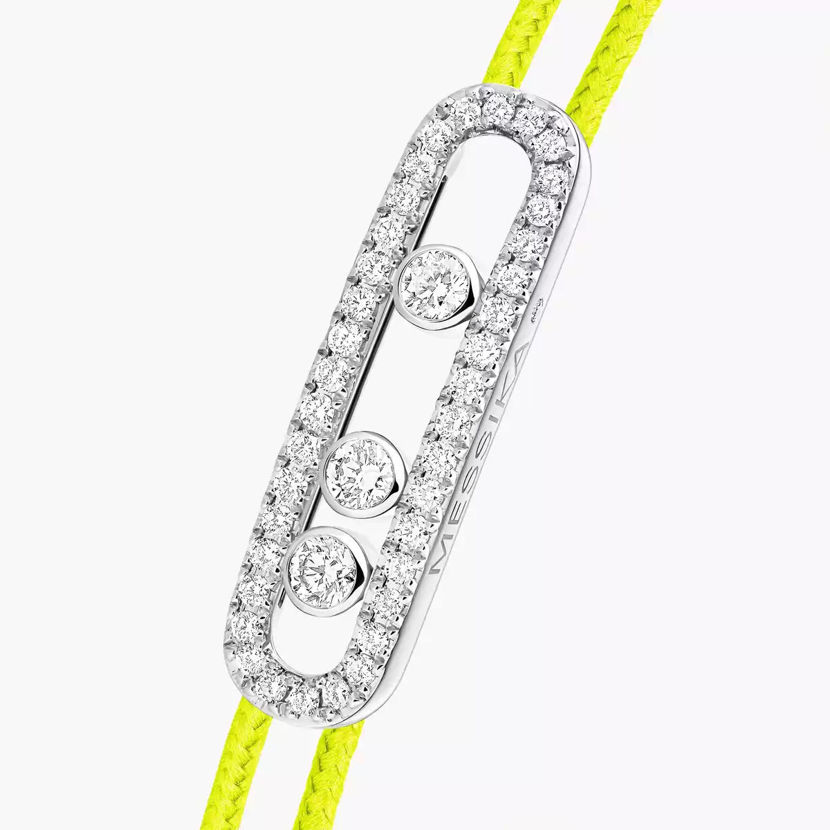 [Lume Jewelry]Care(Medium-3.5mm) pink cord pavé bracelet